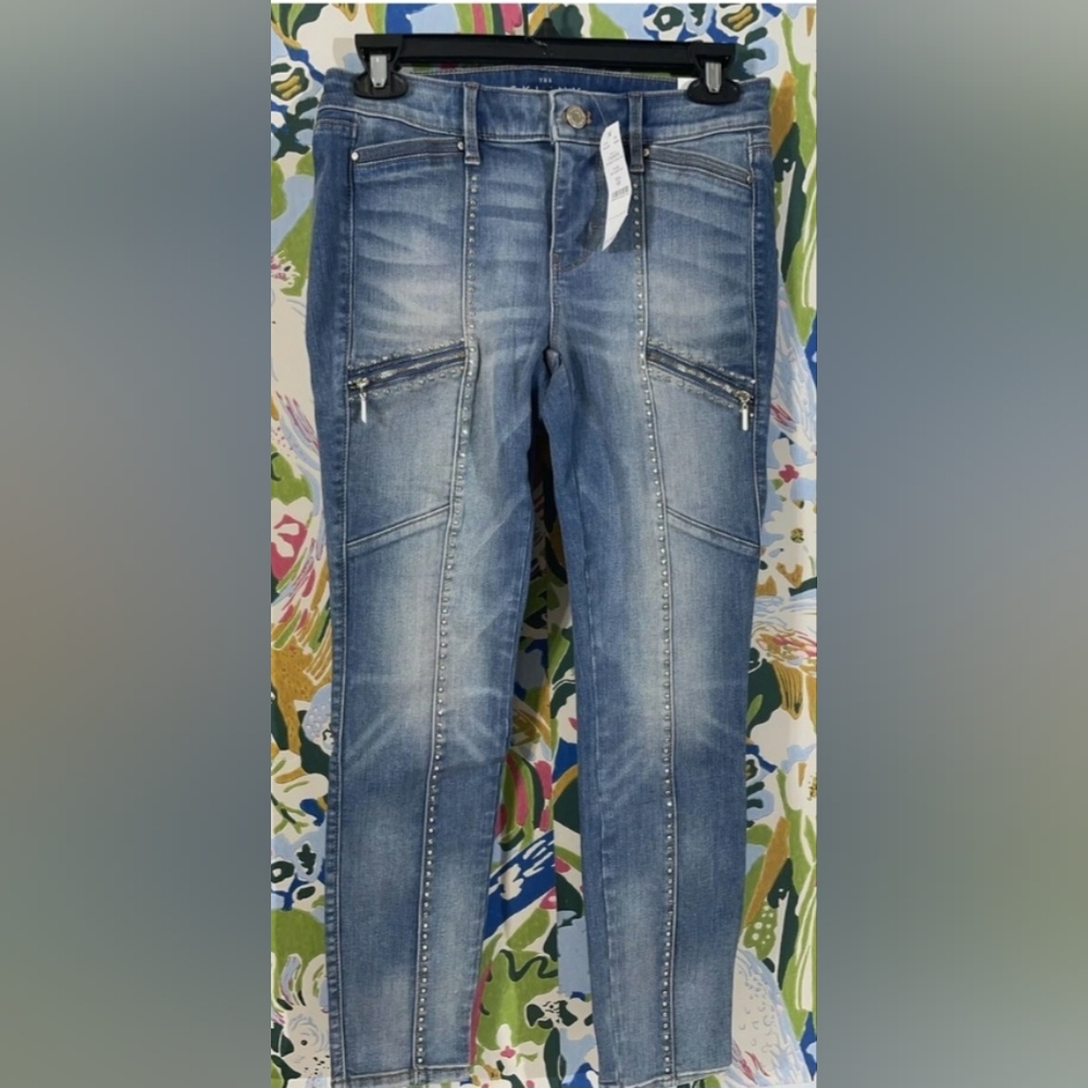 White House Black Market Blue Skinny Jeans